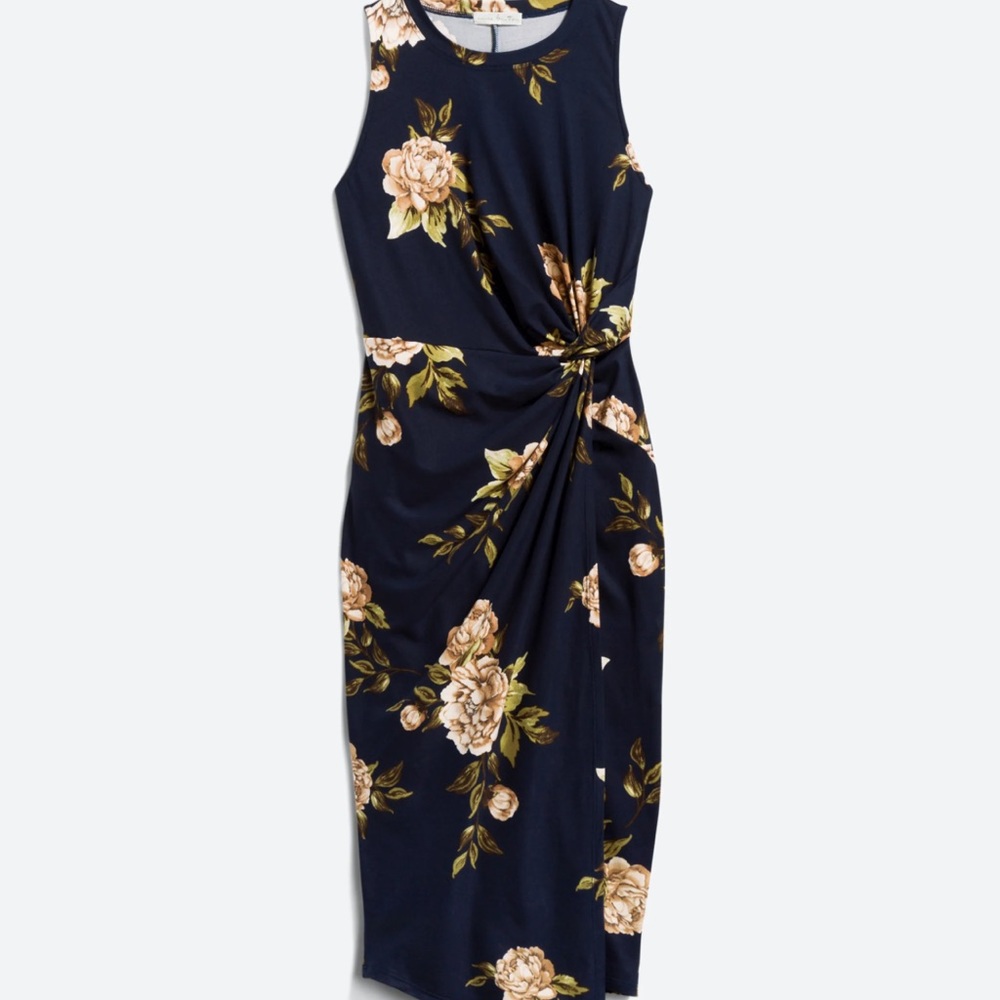 New with Tags - Nine Britton. Abigail Brushed Knit Midi Dress.